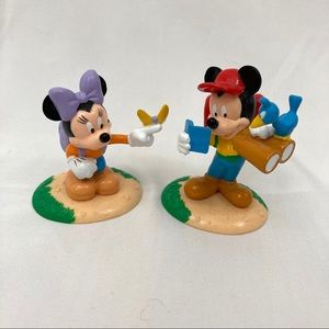 Mickey Minnie Mouse Bird Disney Rubber Figures